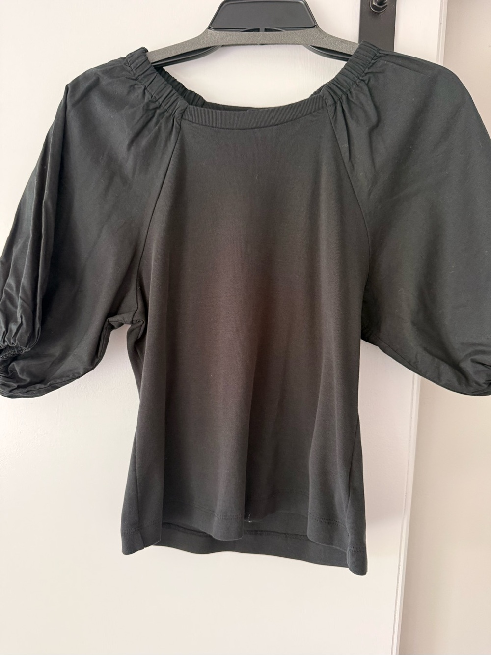 Joe’s Jeans Black Puff Sleeve Women’s Top
